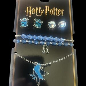 Warner Bros. Harry Potter Blue and Silver Earrings